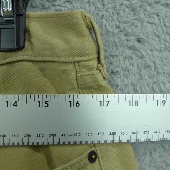 Levi's 501 Button Fly Beige Straight Leg Jeans Men's Size Tan Men's Size 34x30 - Picture 4 of 13